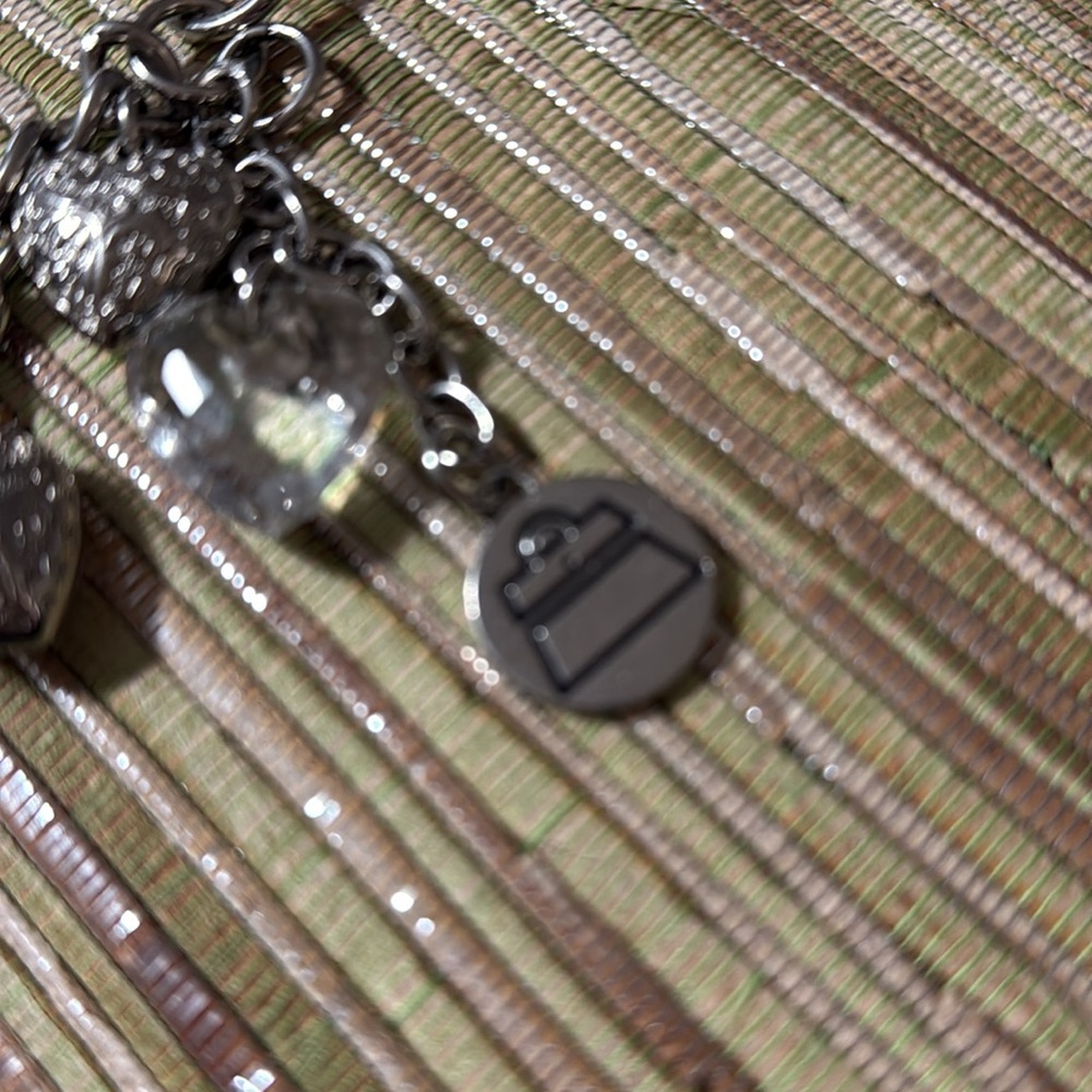 184.  Silver Heart Charm Keychain by Kathy Van Zealand - Picture 4 of 6